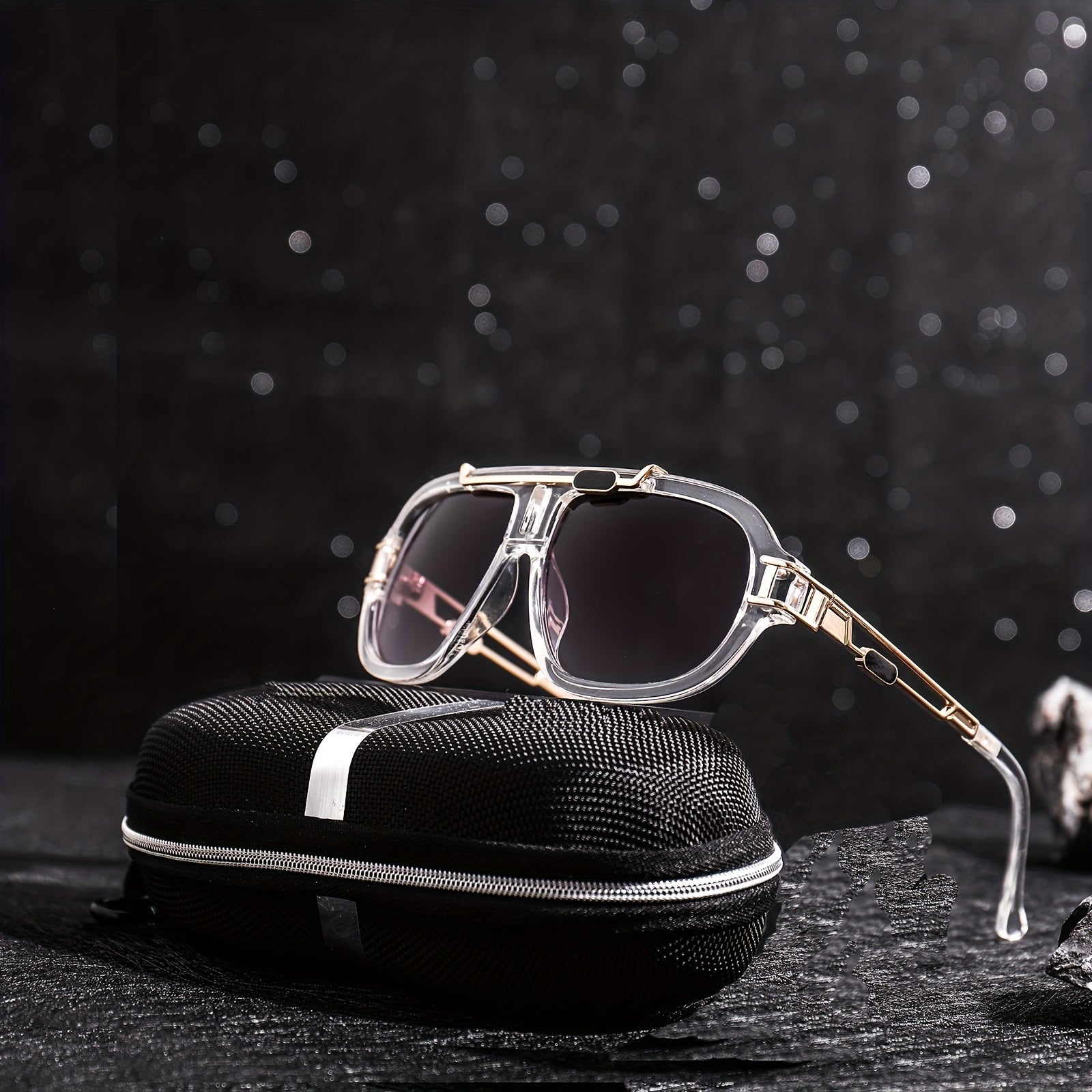 Men's Square Frame Sunglasses Unisex Steampunk Party UV Protection
