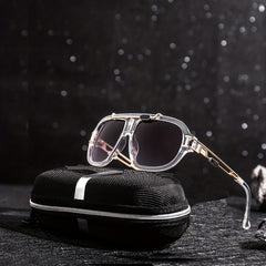 Men's Square Frame Sunglasses Unisex Steampunk Party UV Protection