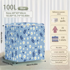 Large Daisy Pattern Storage Bag Clothes Organizer