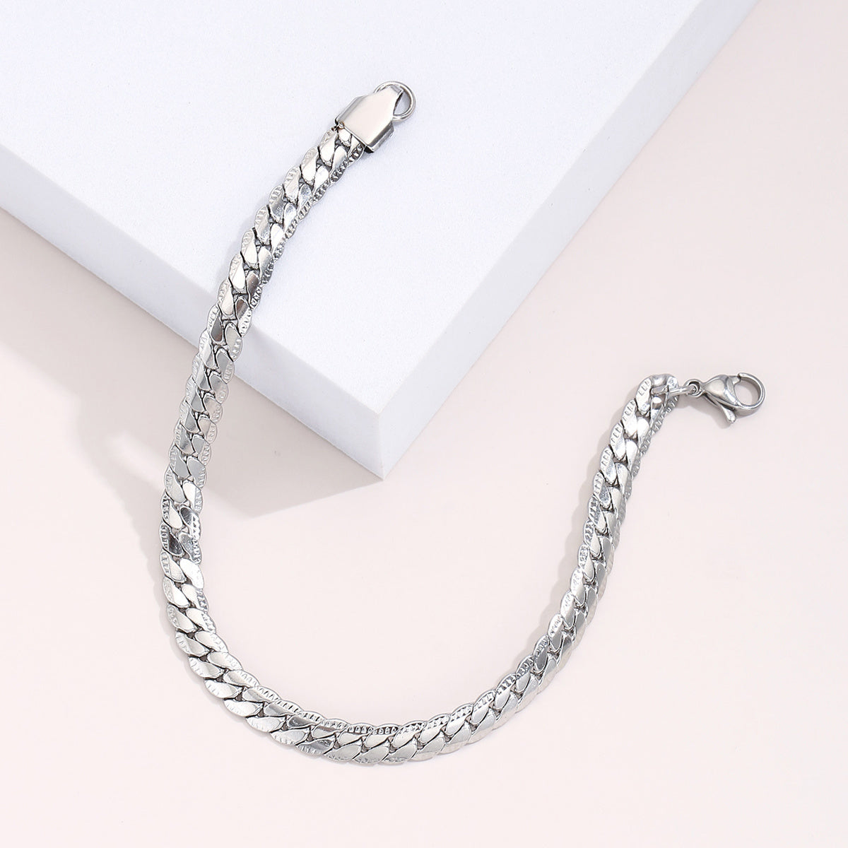 Men's Stainless Steel Cuban Link Bracelet 8 26inch