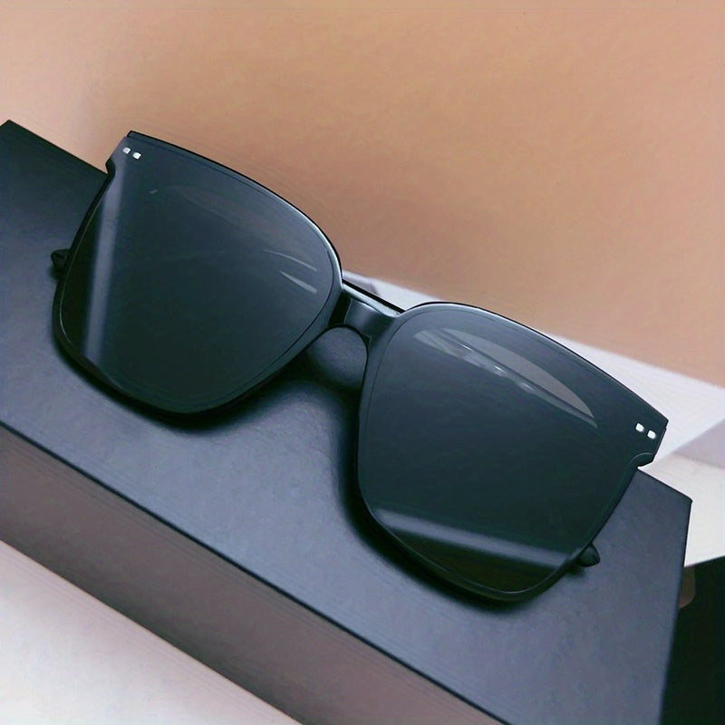 Men's Large Square Frame Shades PC Sunglasses for Outdoor Sports