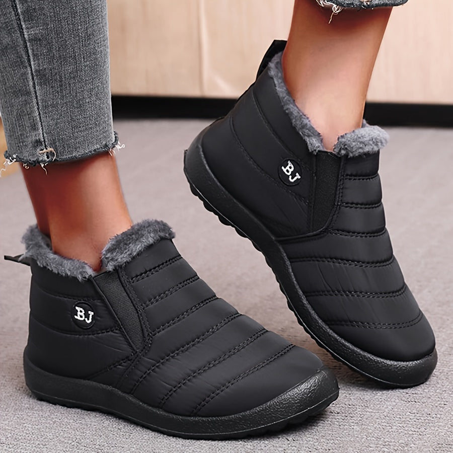 Plush Lined Thermal Furry Snow Boots