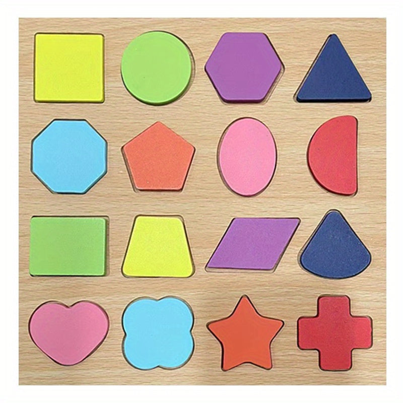 Wooden Alphabet Puzzle for Kids - Early Education Building Blocks