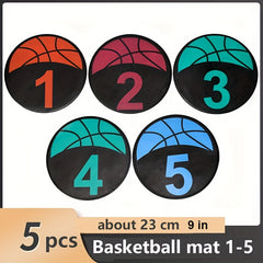 10pcs Anti Slip Poly Spot Markers Basketball Training Equipment