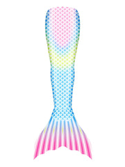 Girls Mermaid Tail Bikini Swimsuit Set