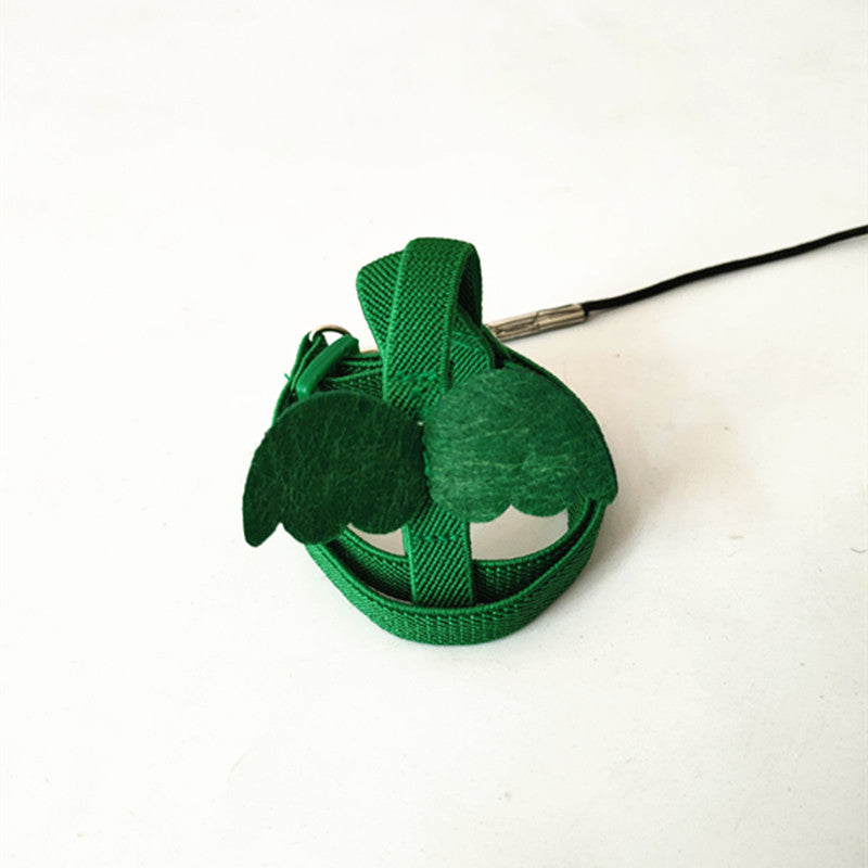 Adjustable Parrot Bird Harness Leash Anti Bite Nylon Rope Wings