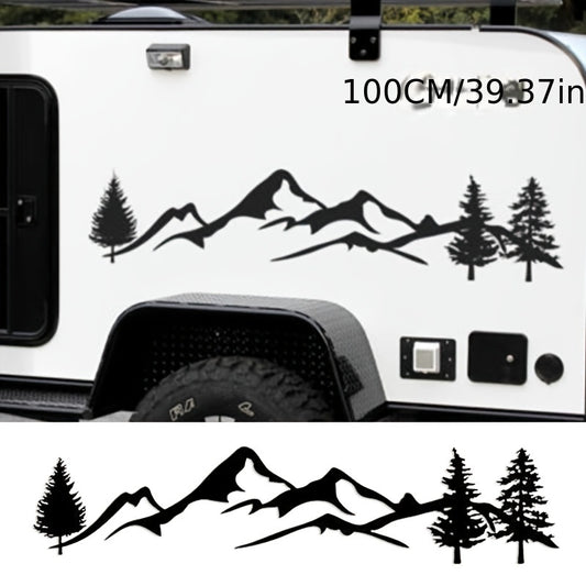 Car Reflective Mountain Flower Decal Vinyl Graphics Kit