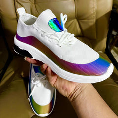 Women's Colorblock Sneakers Low Top Lace Up Walking Shoes