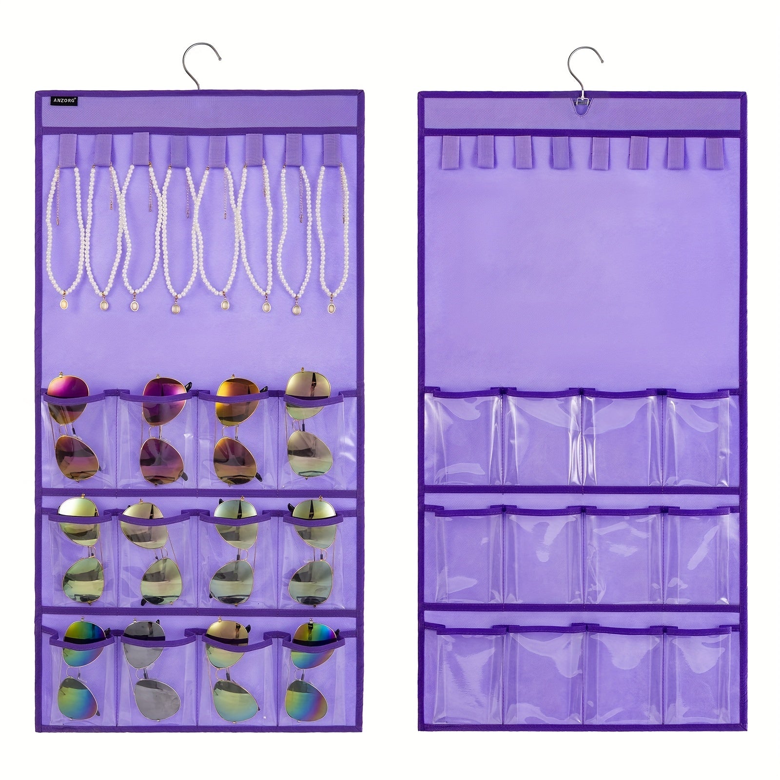 Dual Sided Sunglasses Organizer Jewelry Display Storage