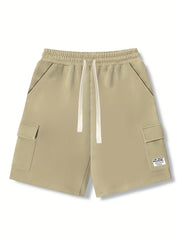 Men's Drawstring Cargo Shorts for Summer