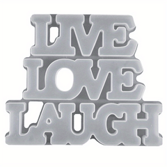 Love Silicone Resin Mold Live Love Laugh Epoxy Casting DIY Sign Craft Supplies