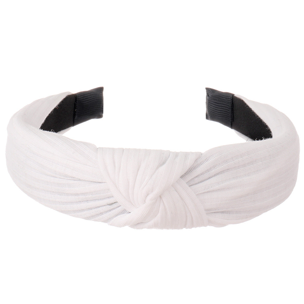 Twist Knotted Headband Solid Hair Hoop Cross Knot Women's Hair Accessories