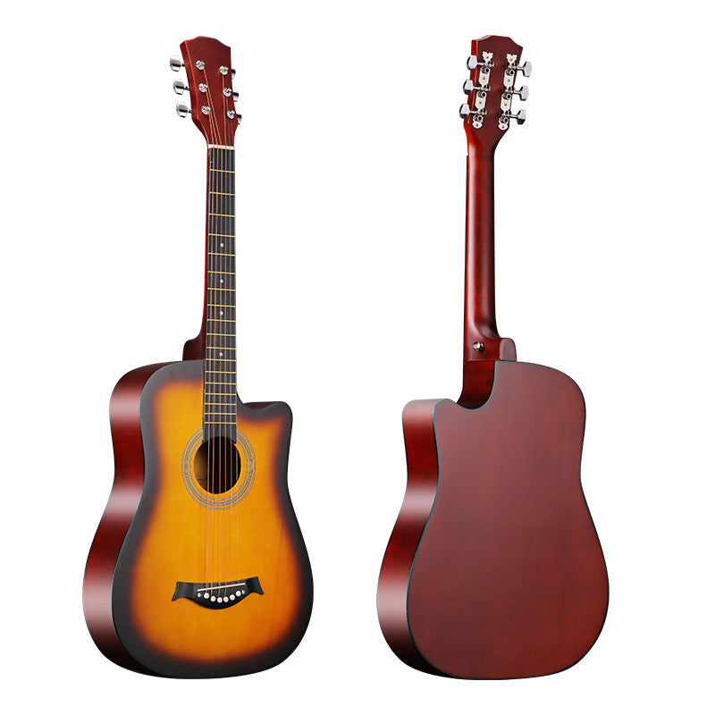 Folk Guitar 38 Inch Basswood Practicing Guitar Boys And Girls Beginners