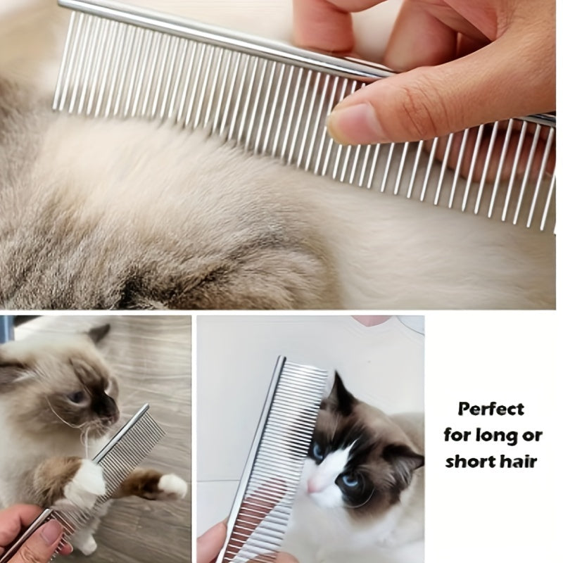 Pet Stainless Hair Removal Straight Comb Undercoat Hair Removal Comb
