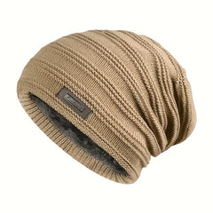 Plus Velvet Warm Woolen Knitted Hat Outdoor Ski Hat