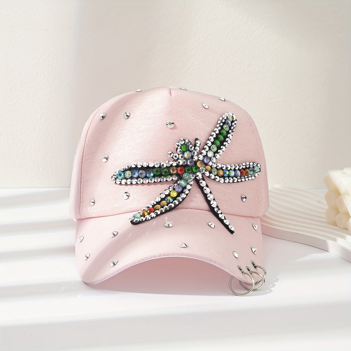 Dragonfly Patch Baseball Cap Y2K Dad Hats Hip Hop Sun Hats