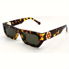 Men's Square Mixed Sunglasses Stainless Steel Anti UV400 Vintage Eyewear