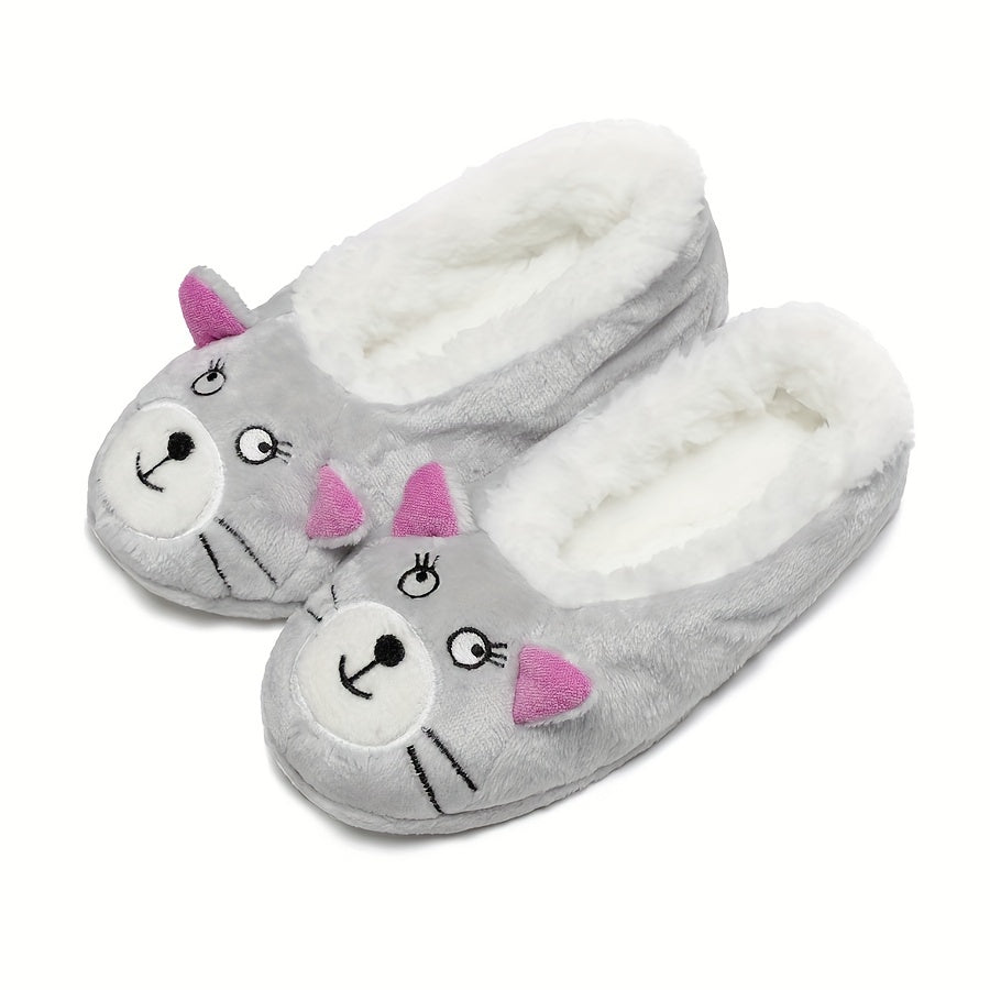 Cartoon Animal Plush Socks & Warm Low Cut Floor Socks