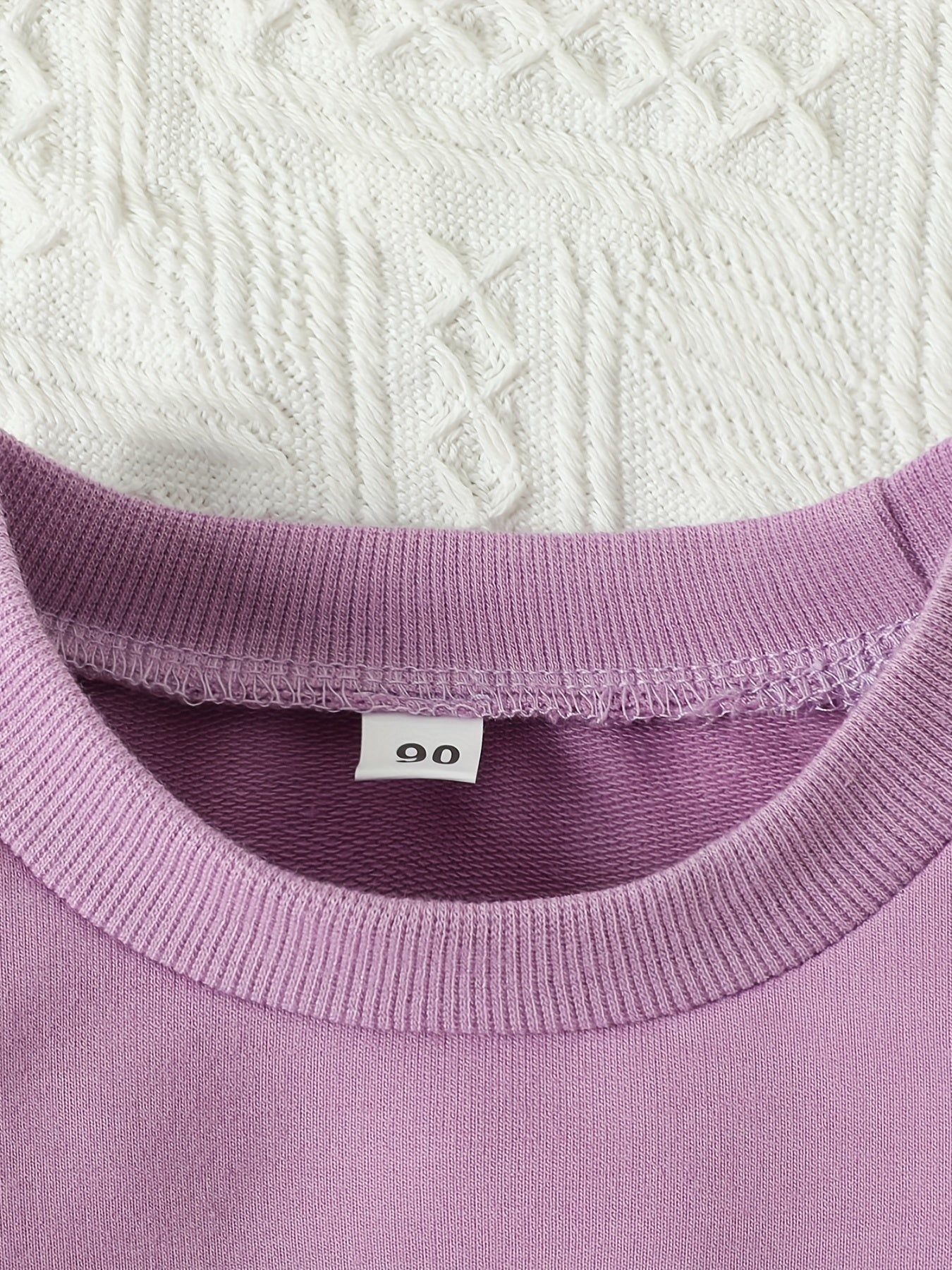 LOVE YOU MEAN IT Print Block Sweatshirt For Baby Girl