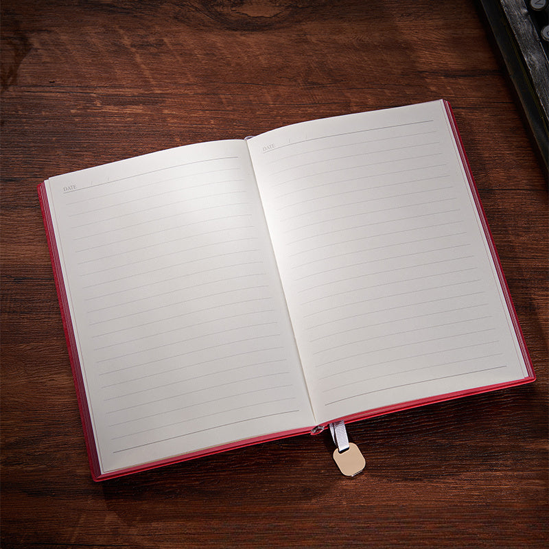 Red Model Notebook Plain Paper Business Office Students Study