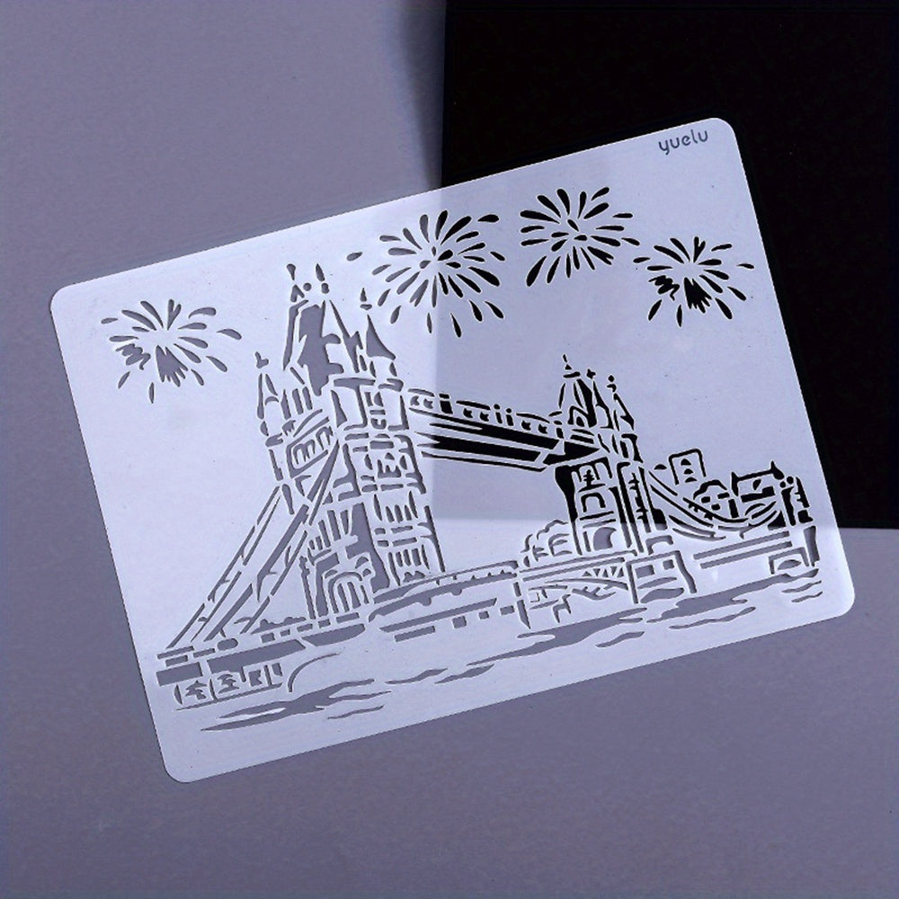 A4 Architecture Painting Stencils for DIY Crafts