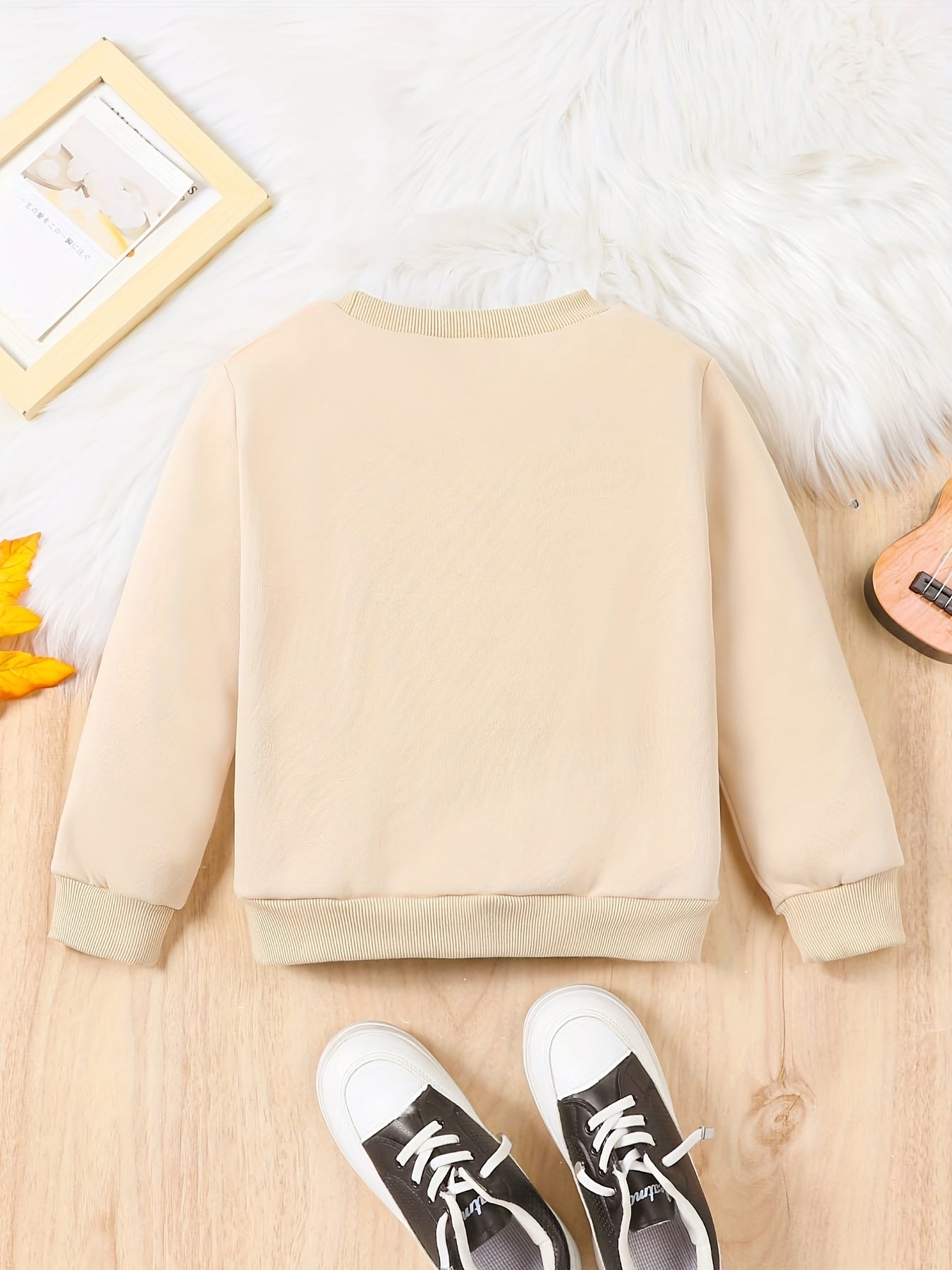 Checkerboard Pattern Kid's Thermal Sweatshirt