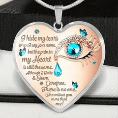 Peach Heart Necklace Your Love Will Not Stop Women Jewelry