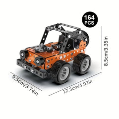 Metal Assembled Toy Car Off road Vehicle Model Assembly Vehicle Toys Box