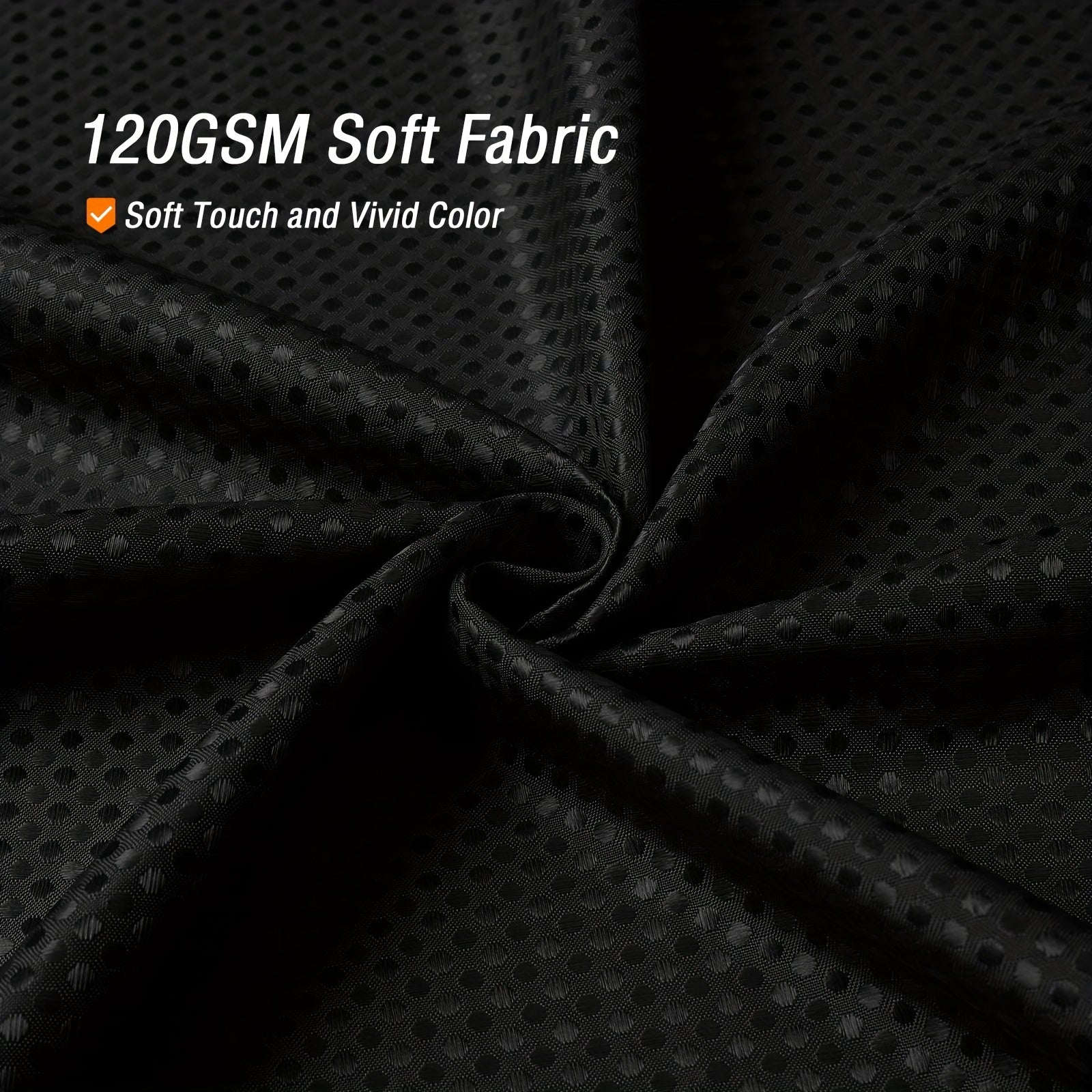 Fabric Shower Curtain Waffle Textured Heavy Duty Cloth Bathroom Shower Curtain
