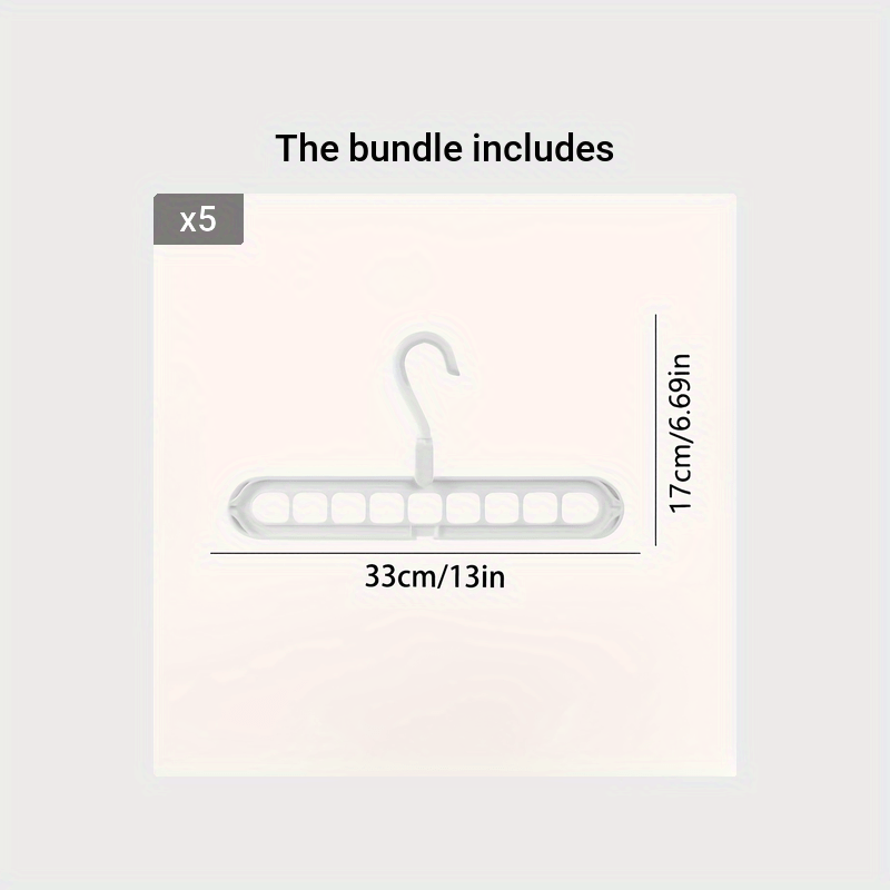 9 Hole Hanger Portable Travel Hanger Clothes Drying Rack