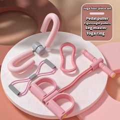 Complete Yoga Fitness Set: Pedal Puller, Stretching Ring, Leg Clip