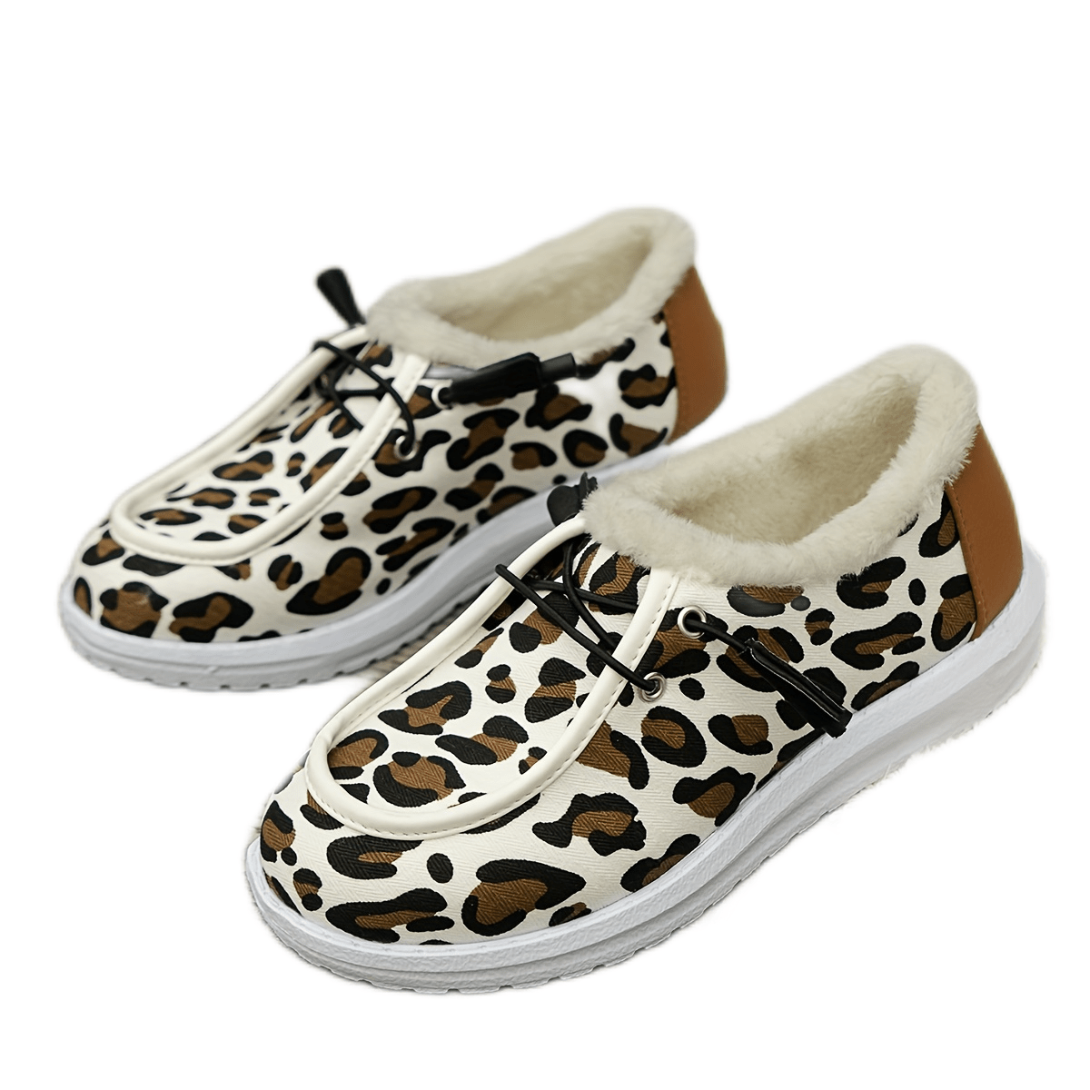 Leopard Pattern Non-slip Warm Walking Sneakers Sport Shoes