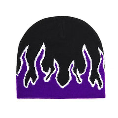 Jacquard Knit Beanie Hat Warm Cap for Women