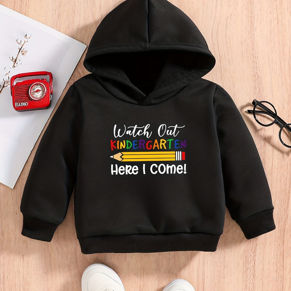 Baby Boys Spring And Autumn Sweatshirt Hoodie KINDERGARTEN HERE I COME