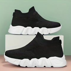 Unisex Kids Knit Sneakers Breathable Sport Shoes