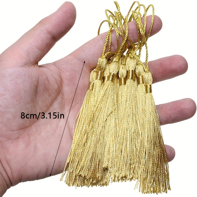 10pcs DIY Keychain Tassels for Crafting and Jewelry Making
