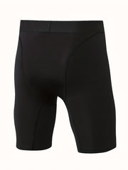 3 Pcs Men's Solid Sports Shorts Set Quick Dry Outdoor Gym Fitness