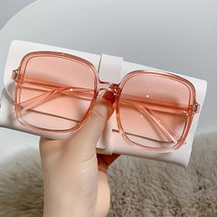 Oversized Square Sunglasses Casual Gradient Glasses UV400