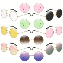 10 Pairs Kids Round Frame Sunglasses UV Protection Sunshade