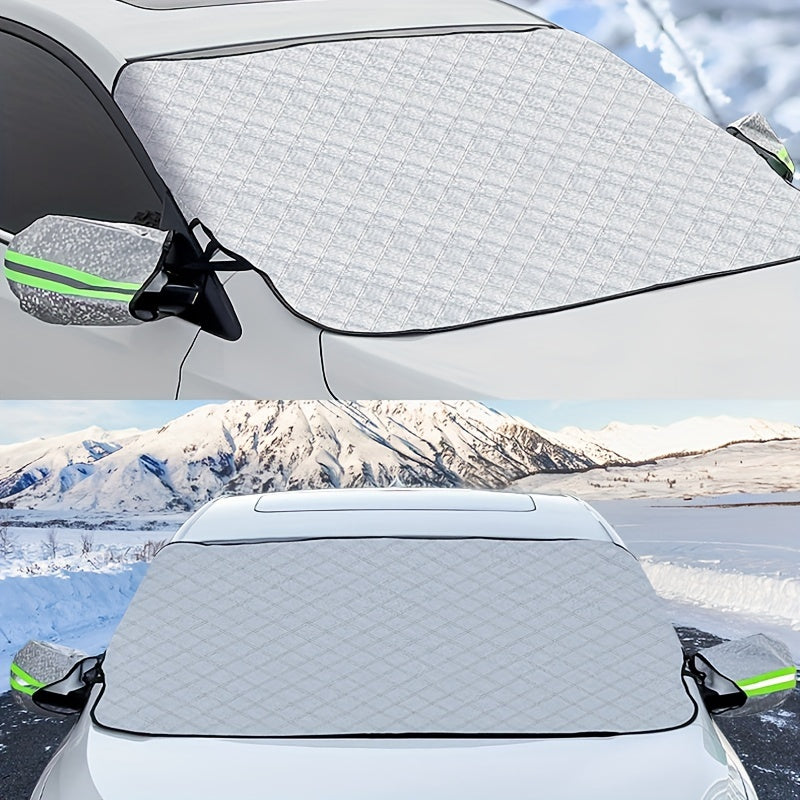 Car Snow Cover Front Windshield Waterproof Magnetic Sunshade Cover