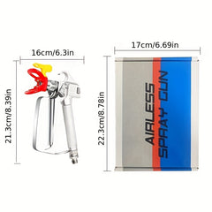 Airless Paint Spray Gun Set with Swivel Joint & 517 Tip