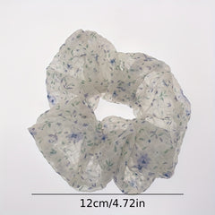 Floral Scrunchies Hair Tie Ponytail Holder Hair Accessory