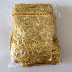 Stylish Organza Drawstring Bags for Jewelry Party Festive Cosmetics and Candy