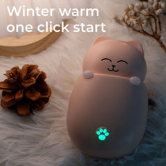 Stay Warm & Pink Pet Cat Rechargeable Hand Warmer 2 Gear Adjustment