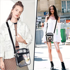 Clear Crossbody Bag Stadium Approved PVC Bag One Shoulder Bag