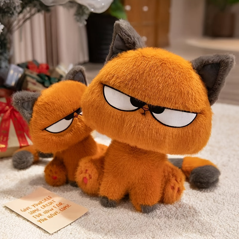 Realistic and Creative Cat Plush Toy with Big Eyes