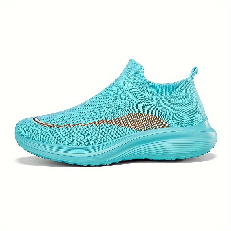 Women's Lightweight Slip-on Walking Shoes Breathable Platform Sports Sneakers