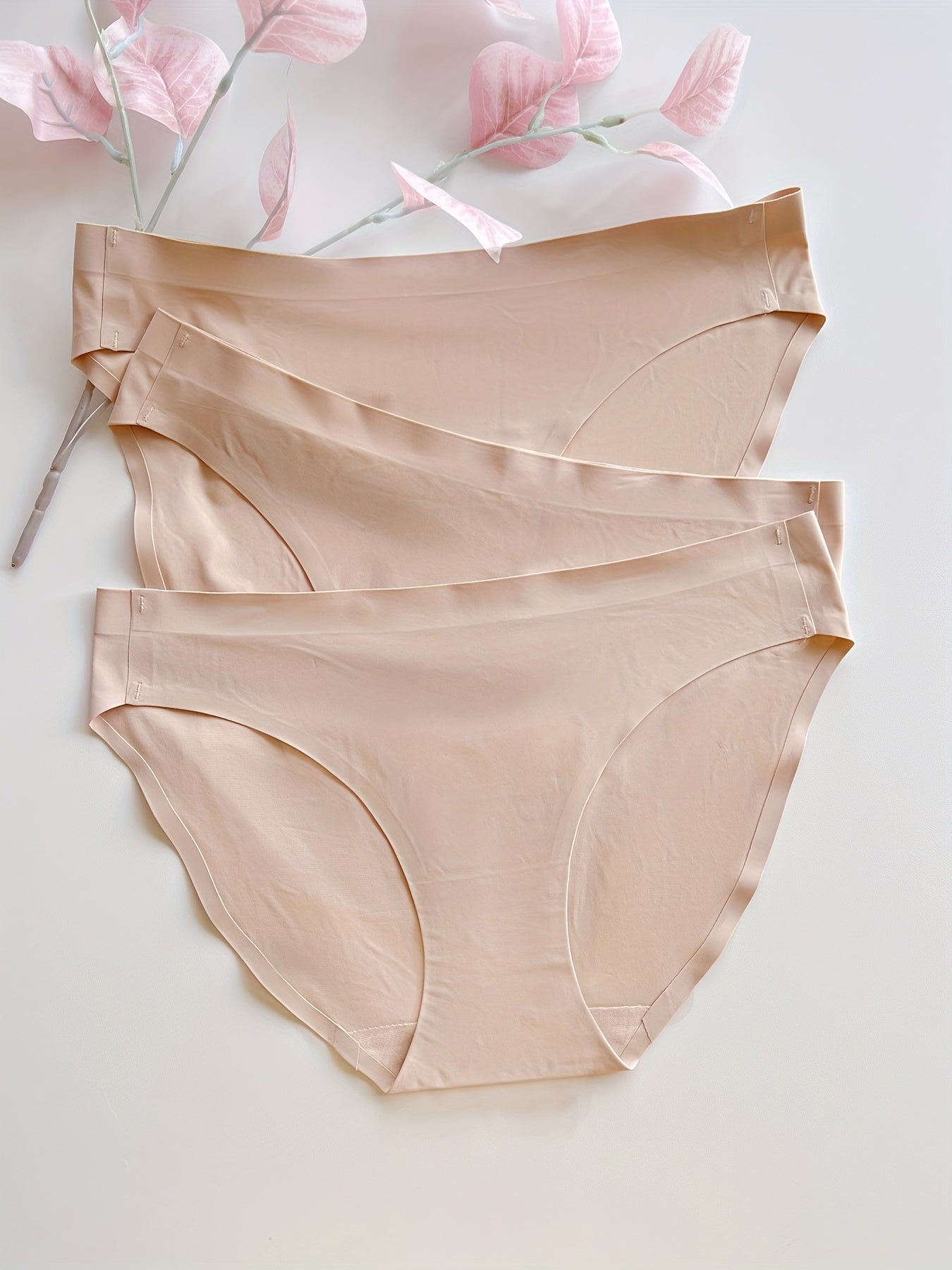 3pcs Seamless Breathable Briefs Lingerie Underwear
