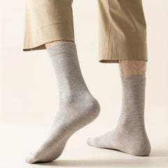 Men's Solid Crew Socks Warm Thermal Comfy Casual Unisex Socks