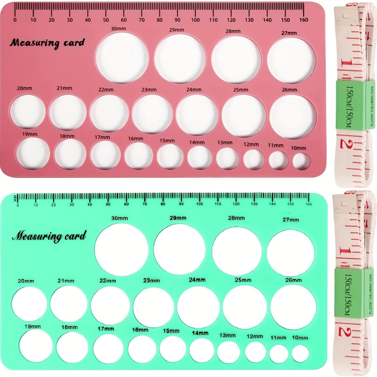 Silicone Pacifier Ruler for Measuring Size of Pacifiers